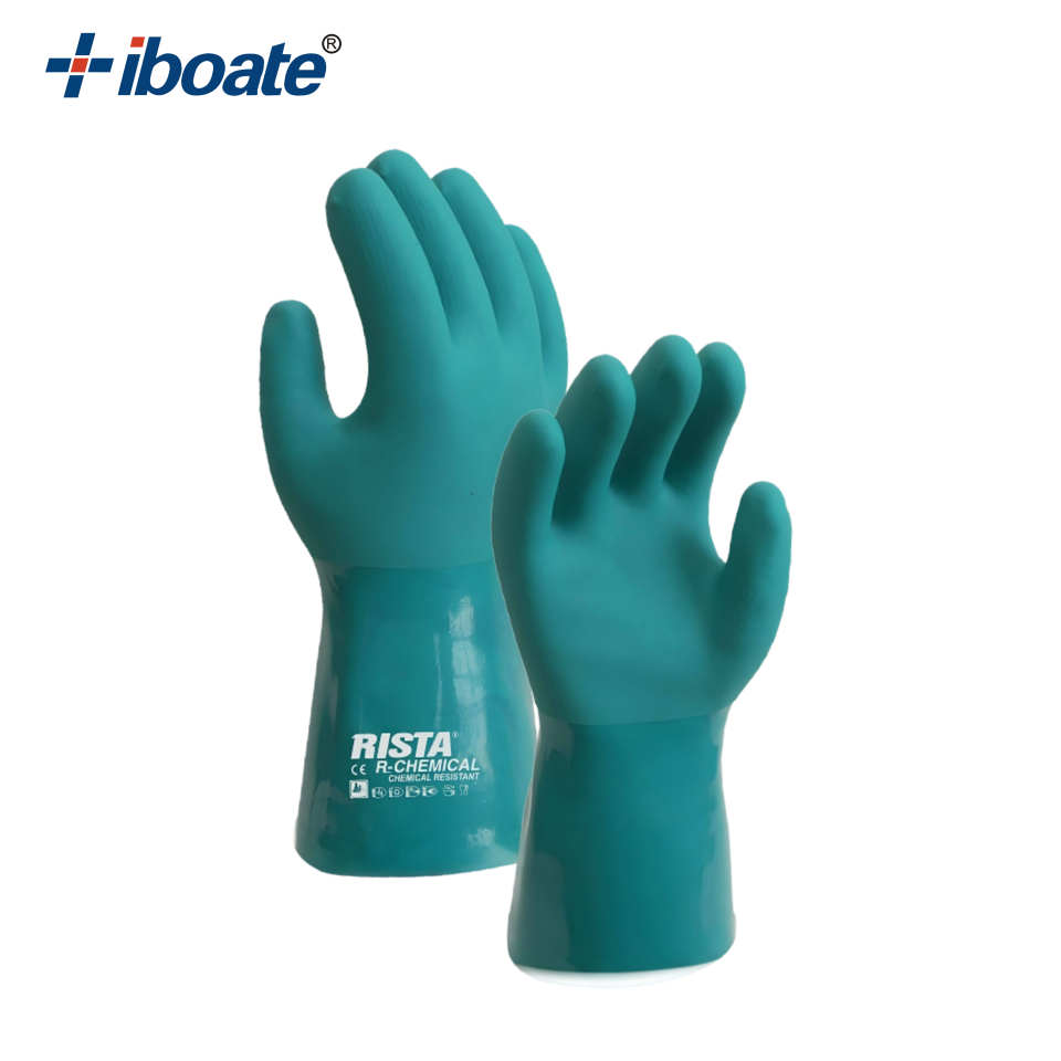 EN ISO Cut Resistant ANSI A9 F D-class Steel Wire Nitrile Coated Safety ...