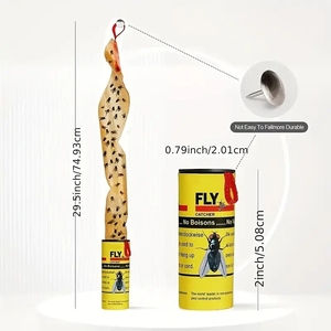 Nhà Máy Giá Hộ Gia Đình Sản Phẩm Treo Dính Fly Ribbon Vàng Dính Bẫy Trái Cây Fly Bug - Product Image 2