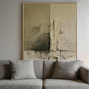 Affiche sur toile rustique Wabi Sabi en relief, texture épaisse, neutre, sans cadre, pour décoration murale <span class=keywords><strong>de</strong></span> bureau - Product Image 2