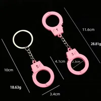 Gantungan Kunci Logam Mini Borgol Kreatif Grosir, Mainan Jari, Hadiah, Simulasi Borgol Dewasa, Souvenir
