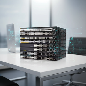 Commutateur Ethernet <span class=keywords><strong>Aruba</strong></span> 6100 POE SNMP QoS VLAN Série 3810M 24SFP+ 250W 24G 4SFP+ JL430A JL001A en stock - Product Image 1
