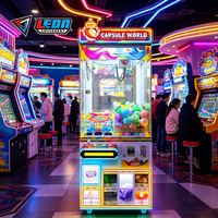Machine à grue hybride pour jouets en peluche et capsules, à monnayeur, jeu de préhension, défi Jackpot Lucky Hole, pour centre de jeux intérieur LEON Metal