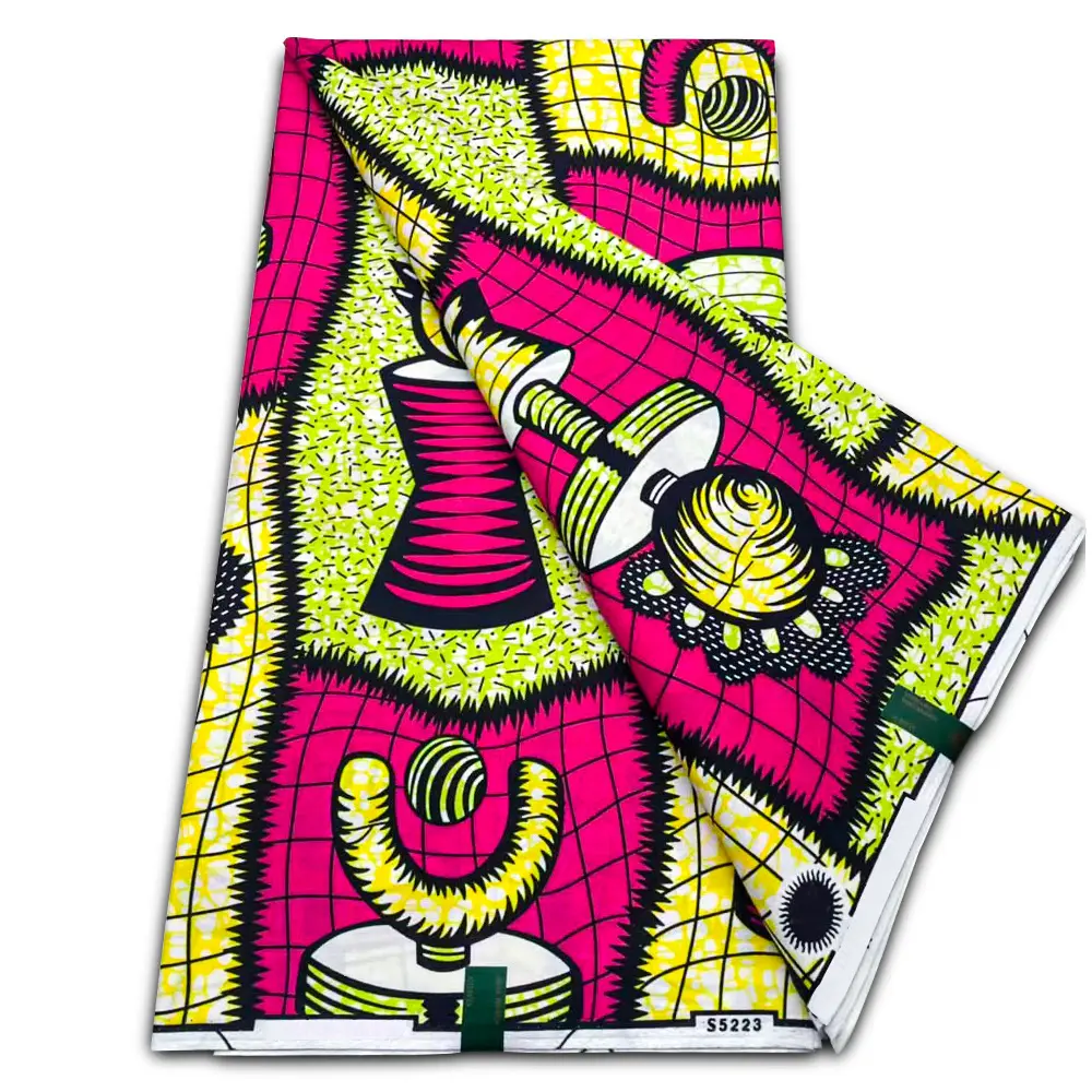 Фабричная восковая голландская ткань, Анкара батик 6 ярдов хлопчатобумажная африканская ткань с принтом африканская восковая настоящая восковая ткань/