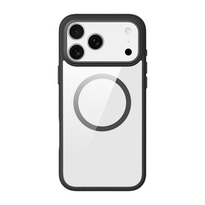 Beelan เคสชาร์จไร้สาย TPU ใสสุดหรู + PC + โลหะกันกระแทกกันน้ำพร้อมที่จับห่วงแม่เหล็กสำหรับ17ชุด - Product Image 1