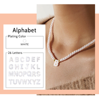 Go2boho Faux Perles Pile Bijoux Fabriqué À La Main Élégant Mode A-Z Shell Lettres Boho 2024 Nouveaux Colliers De Perles Pour Femmes Hommes
