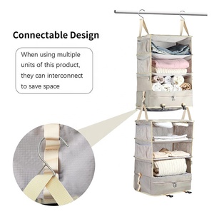 Organizador <span class=keywords><strong>de</strong></span> Viaje Colgante Multicapa, Bolsa <span class=keywords><strong>de</strong></span> Almacenamiento <span class=keywords><strong>de</strong></span> Poliéster Resistente, Diseño Plegable y Ligero, Fácil <span class=keywords><strong>de</strong></span> Guardar, Mantiene la <span class=keywords><strong>Ropa</strong></span> Organizada - Product Image 4