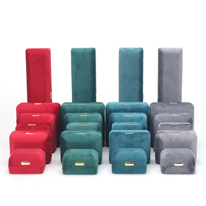 Boîte à bijoux en velours de luxe personnalisée emballage de boîtes à bijoux bracelet collier bague boucle d'oreille - Product Image 2