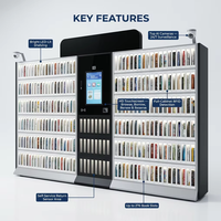Bibliothèque HAUMR détient un casier RemoteLocker LibCabinet Bibliothèque intelligente libre-service 24h Emprunter un casier de retour Micro bibliothèque intelligente