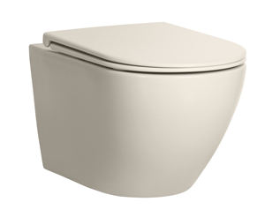 Toilette moderne à citerne dissimulée suspendue au mur sanitaire en céramique <span class=keywords><strong>taupe</strong></span> - Product Image 1