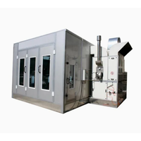Four de peinture automobile industriel personnalisé 20 kW diesel/électrique pour le Ghana, 380 V, avec système d'éclairage LED