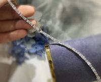 Pulsera Unisex de Lujo con Cadena y Eslabones de Oro de 18K y Diamantes Cultivados Completos - Suministro Directo de Fábrica Personalizable