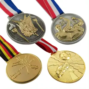 2024 Individuelles Werbegeschenk Sportveranstaltung Metall Gold Silber und Bronze Erinnerungsmedaille