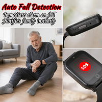 Montre connectée GPS 4G, écran carré, appels vidéo, surveillance de la santé, étanche IPX7, soins aux personnes âgées, bandes mondiales, certifiée CE