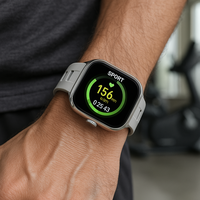 Montre connectée AMOLED en pouces pour hommes et femmes avec charge sans fil, moniteur de fréquence cardiaque et de sommeil, application Wearfit Pro