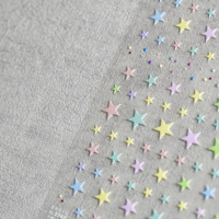 Nail art autocollant 5d, autocollant rose macaron étoile brillant nail art autocollant décoration