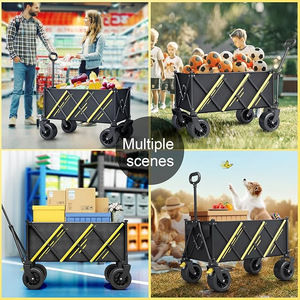Wow Camping <b>Cart</b> 230L Four-Wheel Foldable Metal Storage <b>Trolley</b> For Outdoor Picnic And Camping Use - Product Image 2