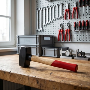 JINFU GS Stahl-Maschinistenhammer mit Quadratischer Schlagfläche und Glatter Grifffläche, Fiberglas-Griff, OEM-Modell <span class=keywords><strong>JFH</strong></span> - Product Image 3