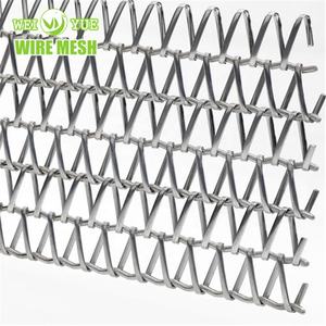 Cadena de malla de alambre en espiral Cinta transportadora de malla de acero inoxidable para máquina transportadora/Transferencia de Alimentos/Transferencia de panadería vegetal - Product Image 5