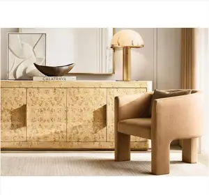 ตู้ Sideboard หรูหราในร่มแผงเฟอร์นิเจอร์4ประตู Sideboard