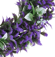 Vente en gros de guirlande suspendue de simulation de plante artificielle, herbe, fleur artificielle pour décoration de jardin intérieur et extérieur