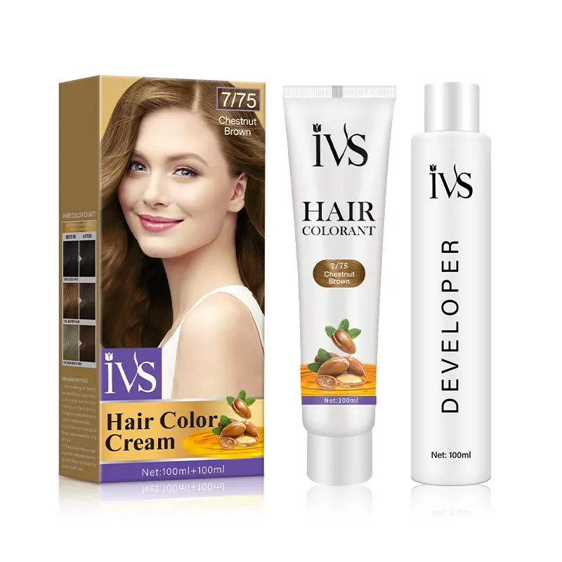 IVS Großhandel Professional Herbal Low Ammoniak Free Haar färbemittel Farbe Creme Semi Permanent Farben Mode Farbe für Salon