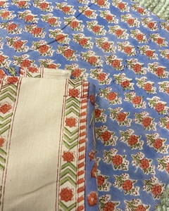Hermosa Tela con Estampado de Arte Indio, Impresa a Mano, 100% Algodón, Decoración para el Hogar, Mejor Precio - Product Image 4