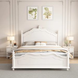 Classic Storage <b>Bed</b> <b>Frame</b> with Underbed Drawers Master Bedroom Furniture Vintage King Queen Size Wooden Platform <b>Bed</b> - Product Image 1
