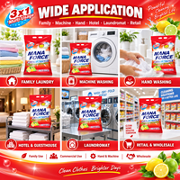 Lessive en poudre haute mousse parfum citron 5KG en sac vrac pour le Sénégal et l'Afrique, lavage à la main et en machine, OEM