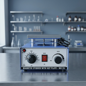 Agitateur magnétique à plaque chauffante numérique 2L de haute qualité avec contrôle de vitesse, en acier doux, 220V, MVL INSTRUMENTS Modèle MVL44, Fabricant Indien - Product Image 3