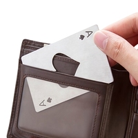 HXY Blank sublimazione di spessore asso di picche tipo di carta di credito apribottiglie Creative a forma di carta da Poker in acciaio inossidabile