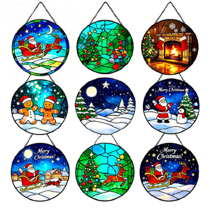Pendentif en verre coloré, attrape-soleil créatif, décoration d'intérieur, ornement suspendu Arbre de Vie, vente directe usine - Product Image 6