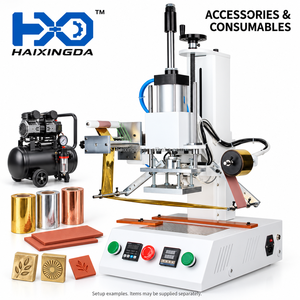 Prensa térmica para grabado en relieve en caucho de silicona con ajuste de presión de aire, molde térmico y operación automática de rollo de lámina. - Product Image 2