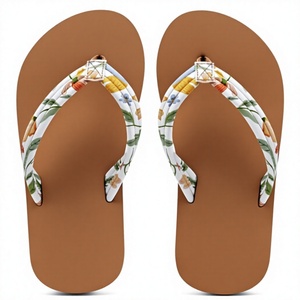 Sandalias de Playa Casuales de Verano para Mujer, con Estampado Floral, Soporte de Arco y Diseño de Chanclas - Product Image 4