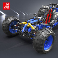 466 pièces de blocs de construction de voiture tout-terrain télécommandée, version programmable, jouets électriques RC radio pour enfants