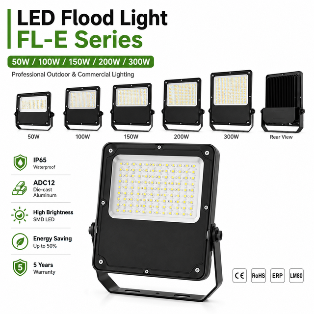 High Bright Stadium LED Flood Light with SMD2835 Chip 5-Year Warranty for Outdoor Garden Park