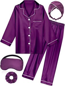Ensemble de pyjamas pour filles en gros, pyjamas longs de printemps pour enfants, vêtements de maison personnalisés pour garçons et filles, vêtements de nuit en polyester - Product Image 5