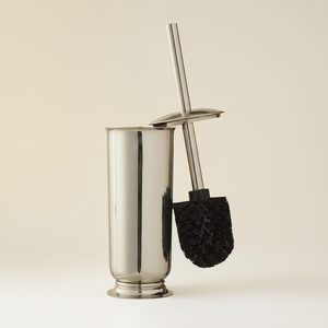 Porte-brosse de toilette en métal au look élégant pour la décoration de la salle de bain à domicile, offrant une zone de toilette propre et organisée - Product Image 1