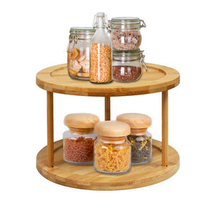 Vente en gros de support à <span class=keywords><strong>épices</strong></span> <span class=keywords><strong>tournant</strong></span> de comptoir en bambou Lazy Susan <span class=keywords><strong>plateau</strong></span> <span class=keywords><strong>tournant</strong></span> <span class=keywords><strong>pour</strong></span> organisateur d'assaisonnement de cuisine - Product Image 2