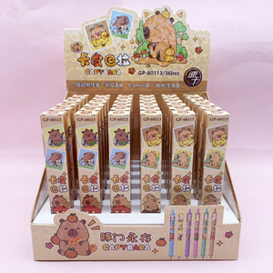 पेन ब्लाइंड बॉक्स लैब्बो कैस्केबरा स्टेशनरी-टैच को एम्बेड किया ब्लैक छात्र तटस्थ पेन ऑफिस हस्ताक्षर बॉलपॉइंट पेन स्टेशनरी स्कूल - Product Image 1