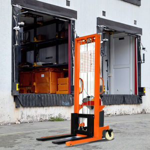 Apilador de palés certificado de 1 tonelada, 1,5 toneladas, 2 toneladas, talleres de reparación de maquinaria, carretilla elevadora eléctrica hidráulica AWD, operación de pie - Product Image 4