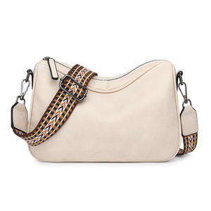 Bolso Bandolera de PU para Mujer, Estilo Simple y Moderno, con Cierre de Cremallera, Correa Ancha para Hombro, Ideal para el Verano - Product Image 1