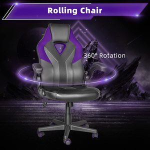 <span class=keywords><strong>Sillas</strong></span> de Escritorio Ergonómicas Giratorias de Piel Sintética PU Pvc Color Morado para Juegos, <span class=keywords><strong>Sillas</strong></span> de Esports con Reposabrazos Abatibles - Product Image 4