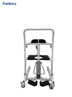 Chaise élévatrice hydraulique pour transfert de patients F10HLS-01H, 4-en-1, pour personnes handicapées, personnes âgées et à mobilité réduite, utilisation en clinique