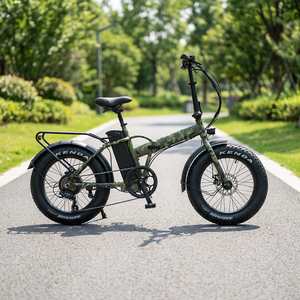 Bicicleta Eléctrica Plegable de 20 Pulgadas, 48V 1000W, Batería de Litio, 7 Velocidades, Neumático Ancho, Motor en la Rueda Trasera, Cuadro de Aleación de Aluminio, para Desplazamientos Diarios - Product Image 3