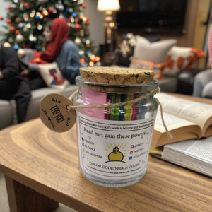Vente en gros de pots en verre personnalisés de haute qualité avec couvercle en bois, ornés de versets bibliques et de notes de prière, pour les nouveautés de fête de Noël - Product Image 5