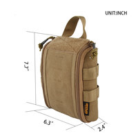 Pochette tactique Molle à dégagement rapide en nylon 500D personnalisée, pochette médicale tactique IFAK, trousse de premiers soins tactique pour la chasse