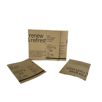 Papier kraft personnalisé recyclable personnalisé papier kraft blanc sac debout en papier kraft recyclable sac d'emballage de fournitures d'hôtel