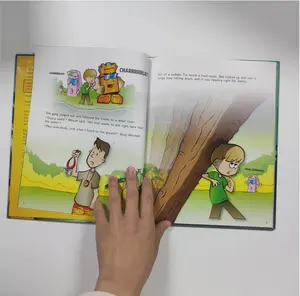 Livro infantil com impressão personalizada exclusiva, livro de histórias de capa dura para crianças em inglês