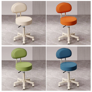 Height Adjustable <b>Rolling</b> Spa Stool with Wheels, Swivel Barber Nail Tech Stool for Beauty Salon Tattoo Home Office Use - Product Image 6