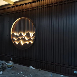 Otel lobisinde yeni Art Deco tasarım paslanmaz çelik dekoratif duvar arka plan - Product Image 5